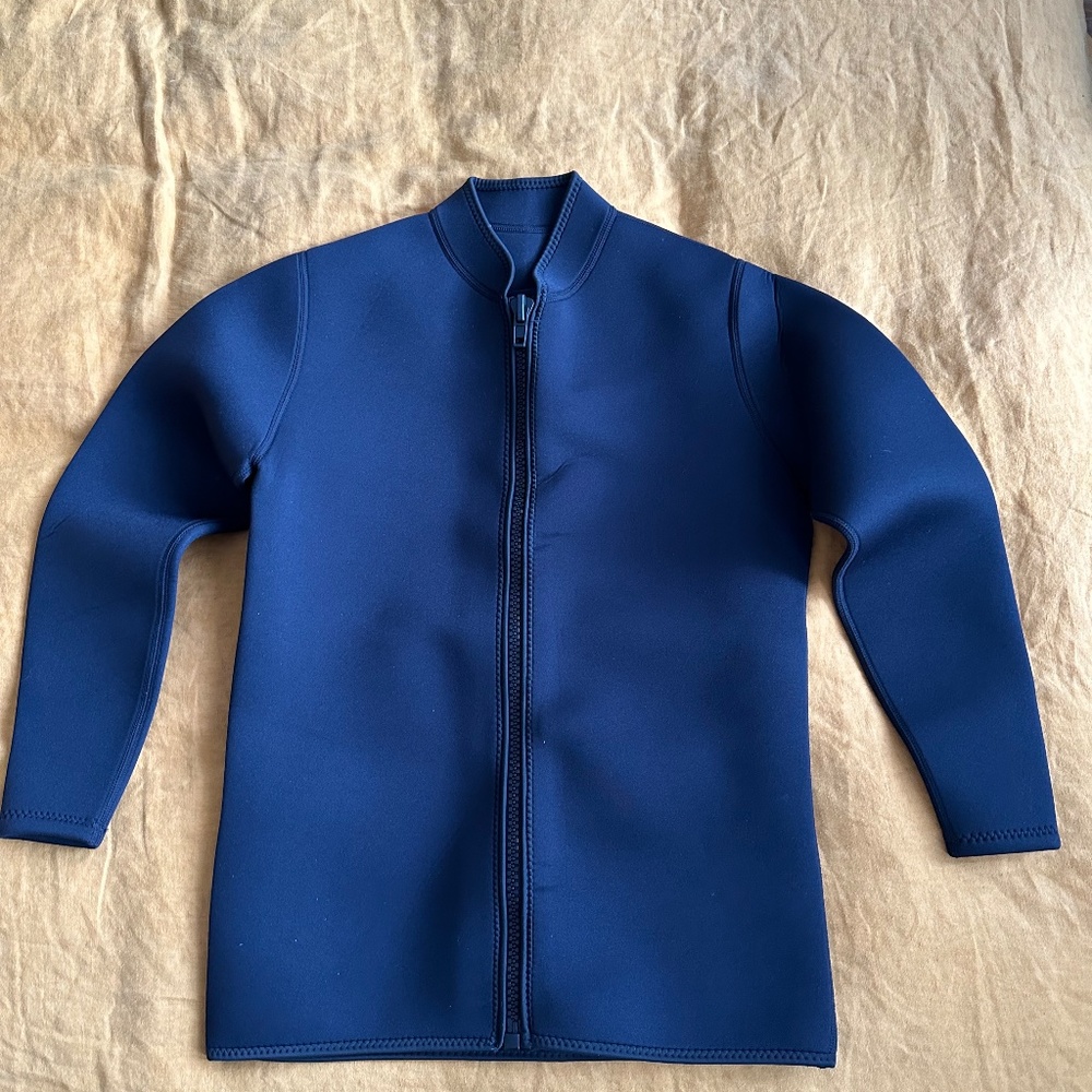 NEW FLEXEL Wetsuit Top Mens Women 3mm Neoprene Long Sleeve Front Zipper 2MM Mens